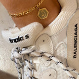Custom Hexagon Alphabet Anklet - Accessories for shoes