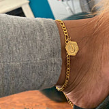 Custom Hexagon Alphabet Anklet - Accessories for shoes