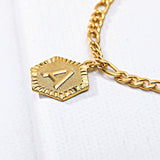 Custom Hexagon Alphabet Anklet