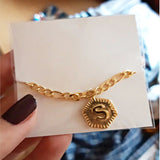 Custom Hexagon Alphabet Anklet - Accessories for shoes