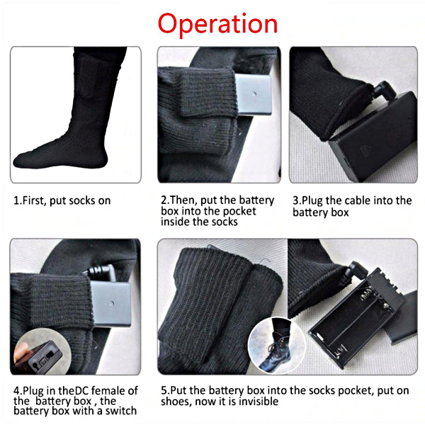 Battery Heated Socks - Accessories for shoes