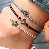 Beach Turtle Charm String Anklet Bracelet - Accessories for shoes