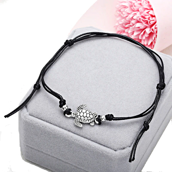 Beach Turtle Charm String Anklet Bracelet - Accessories for shoes