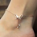 Butterfly Pendant Anklet Chain