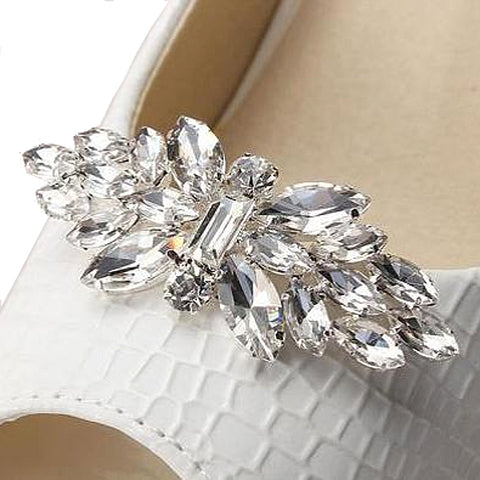 Crystal Butterfly Rhinestone Shoe Clip - Accessories for shoes