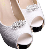 Crystal Butterfly Rhinestone Shoe Clip - Accessories for shoes