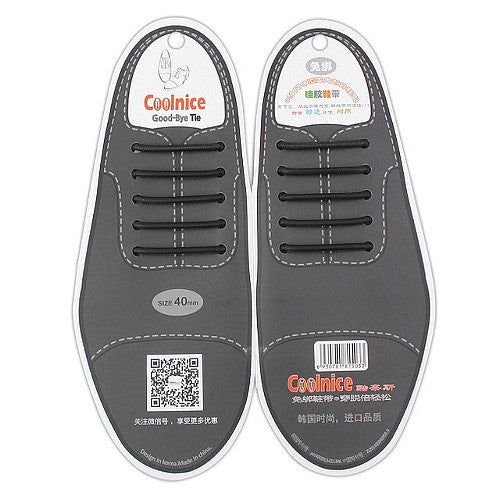 No-Tie Elastic Silicone Shoelaces For Leather Shoes - Accessories for shoes