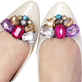 Elegant Multi-Color Crystal Rhinestone Shoes Clip - Accessories for shoes