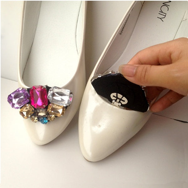 Elegant Multi-Color Crystal Rhinestone Shoes Clip - Accessories for shoes