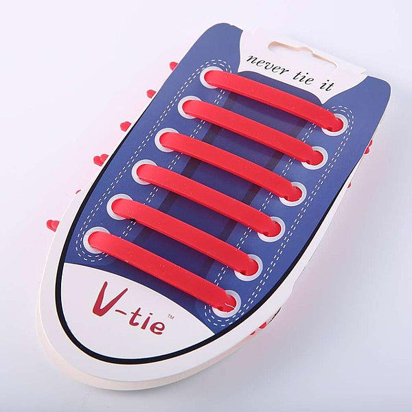 No-Tie Flat Elastic Silicone Shoelaces - Accessories for shoes