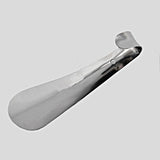 15cm Professional Silver Shiny Metal Shoe Horn - Accessories for shoes