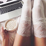 Thigh High Over The Knee Warm Lace Socks