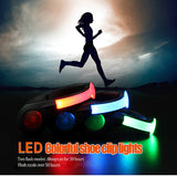 Rechargeable Colorful LED Flashing Light Shoe Clip