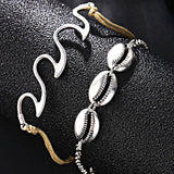Beach Wave Shell Anklet Bracelet - Accessories for shoes