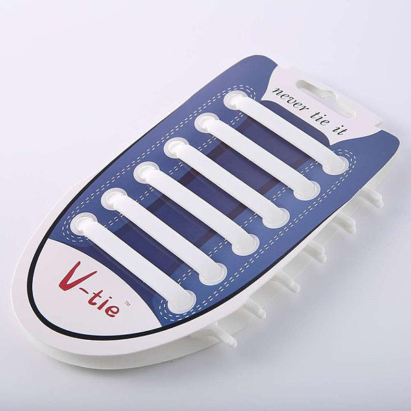 No-Tie Flat Elastic Silicone Shoelaces - Accessories for shoes