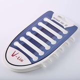 No-Tie Flat Elastic Silicone Shoelaces - Accessories for shoes