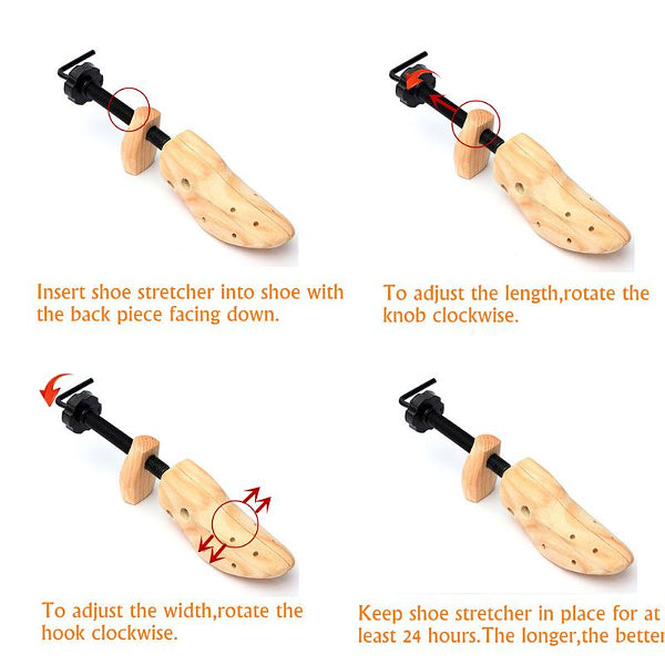 Adjustable Wooden Shoe Stretcher Tree Shaper - Accessories for shoes