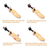 Adjustable Wooden Shoe Stretcher Tree Shaper - Accessories for shoes