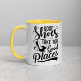 Good Shoes Good Places Custom Print Mug - Color - Accessories for shoes