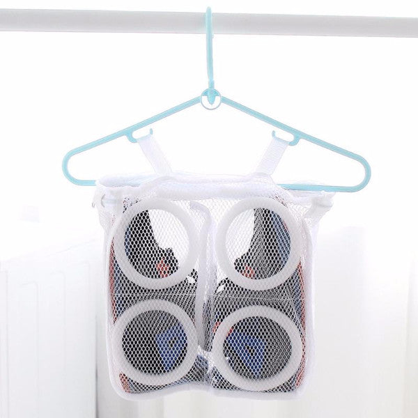 Portable Laundry Storage Organizer Mesh Shoes Bag - Accessories for shoes