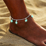 Luminous Tassel Anklet Bracelet Chain - Accessories for shoes