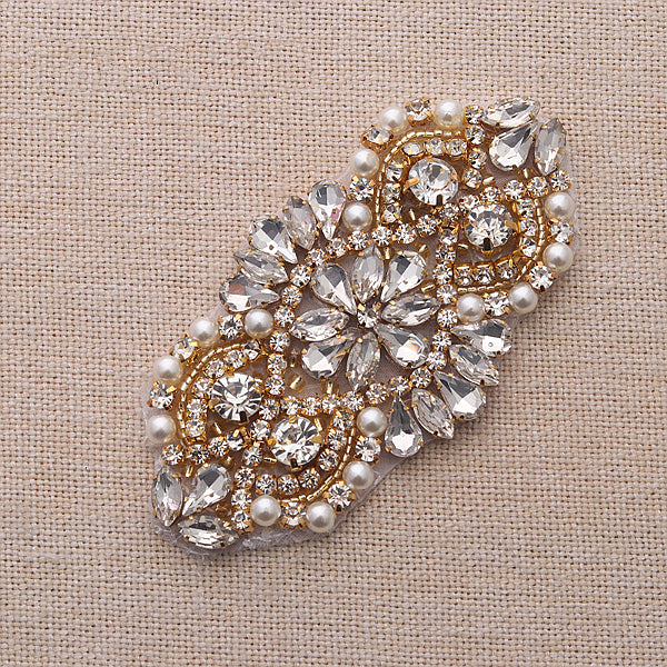 Handmade Rhinestones Appliques Patch - Style2 - Accessories for shoes