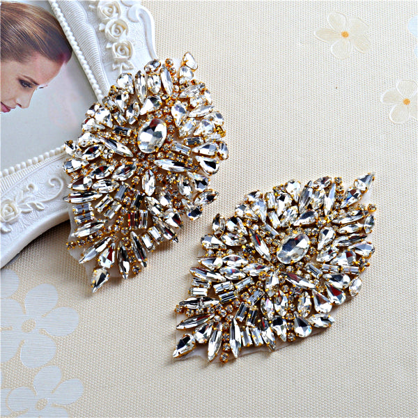 Handmade Rhinestones Appliques Patch - Style4 - Accessories for shoes