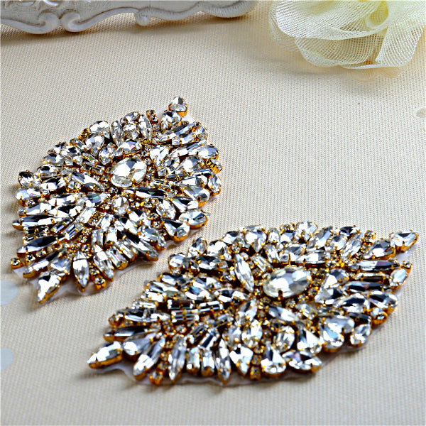 Handmade Rhinestones Appliques Patch - Style4 – accessories4shoes