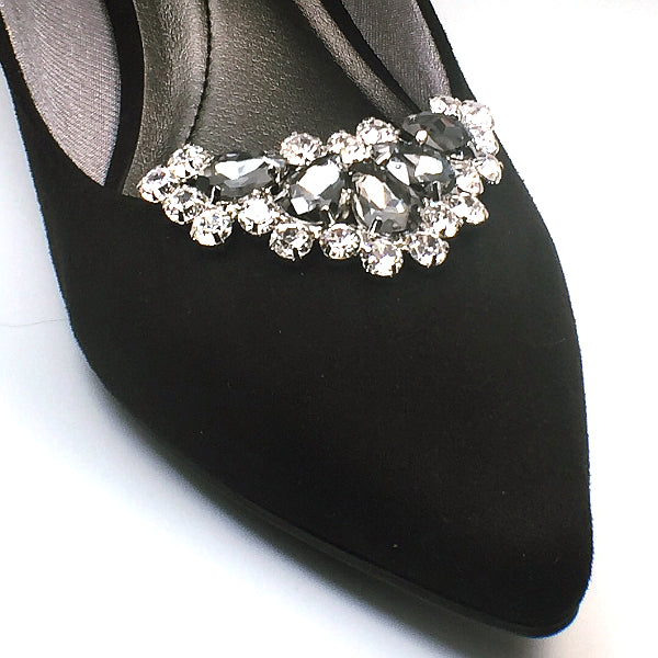 Arrowhead Black Rhinestone Shoe Clip - Accessories for shoes