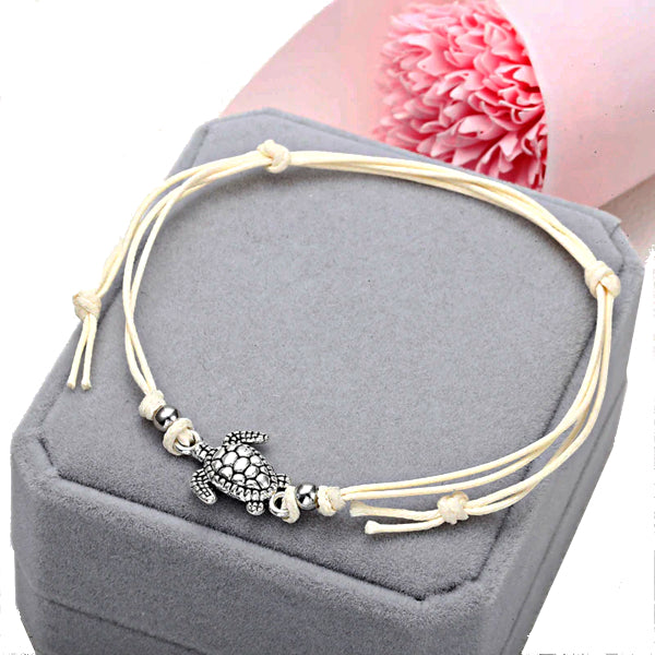 Beach Turtle Charm String Anklet Bracelet - Accessories for shoes