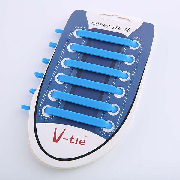 No-Tie Flat Elastic Silicone Shoelaces - Accessories for shoes