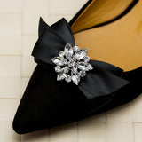 Hand Made Rhinestone Crystal Ribbon Bowtie - Accessories for shoes