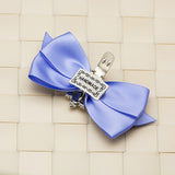 Hand Made Rhinestone Crystal Ribbon Bowtie - Accessories for shoes