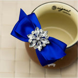 Hand Made Rhinestone Crystal Ribbon Bowtie - Accessories for shoes