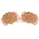 Clear Rhinestone Crystal Shoes Decoration Bow - Accessories for shoes