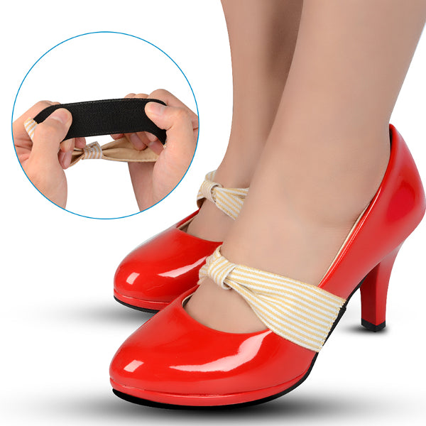 Detachable PU Leather Bow Shoe Strap Band - Accessories for shoes