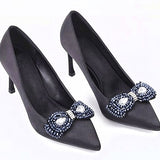 Elegant Crystal Bowknot - Accessories for shoes