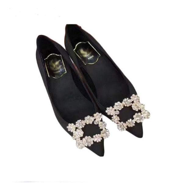 Rhinestone Crystal Diamond Square Shoe Buckle – accessories4shoes
