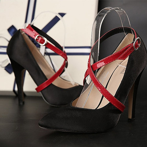 58cm Women Shoe Decoration Cross-tie Belt Strap - Accessories for shoes