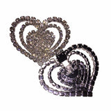 Triple Heart Rhinestone Shoe Clip - Accessories for shoes