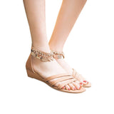 Golden Plated Silicone Ankle Chain - Accessories for shoes