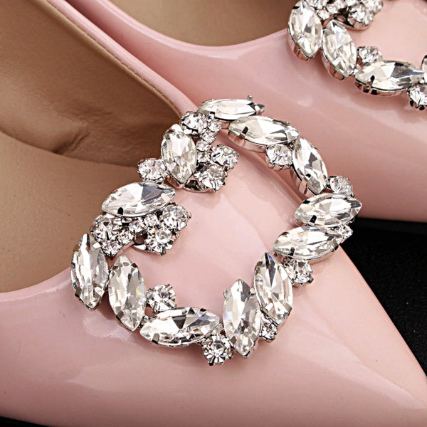 Elegant Square Decorative Shoe Buckle - Accessories for shoes