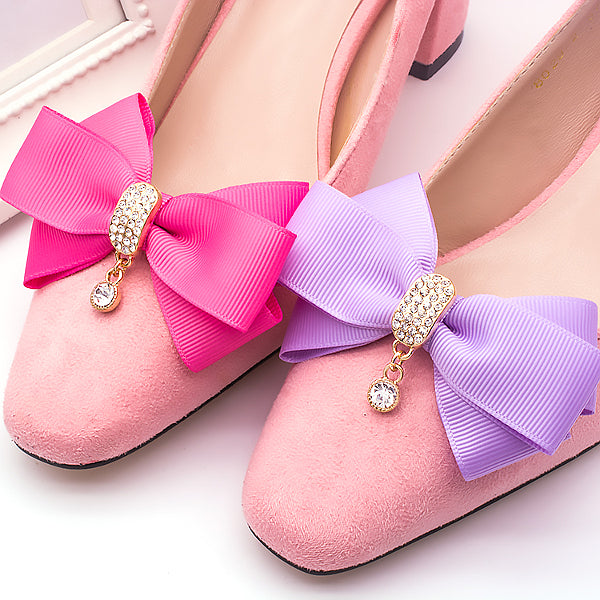 High Quality Fabric Rhinestone Shoe Decoration Bow - Accessories for shoes