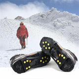 One-pair Over Shoe Studded Snow-Ice Cleats - Accessories for shoes