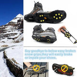 One-pair Over Shoe Studded Snow-Ice Cleats - Accessories for shoes