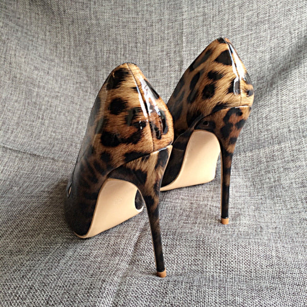 Leopard print heels shoes Clearance