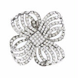 Metal Flower Rhinestone Shoe Clip - Accessories for shoes
