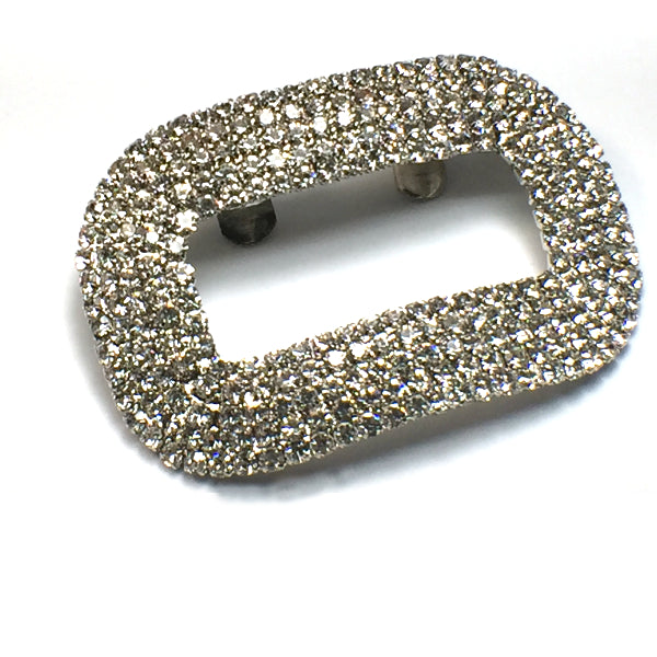 Gorgeous Rectangular Rhinestone Shoe Clip