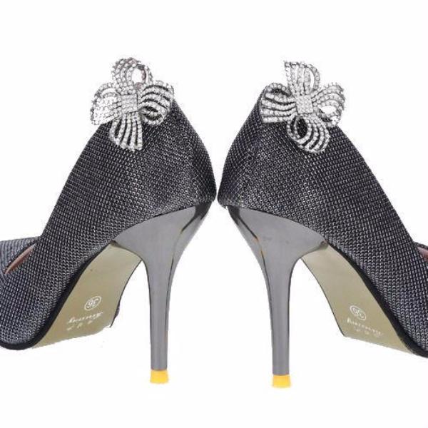 Upscale Decorative Shoe Clips Rhinestone Metal High Heels