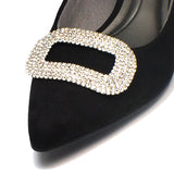Gorgeous Rectangular Rhinestone Shoe Clip - Accessories for shoes